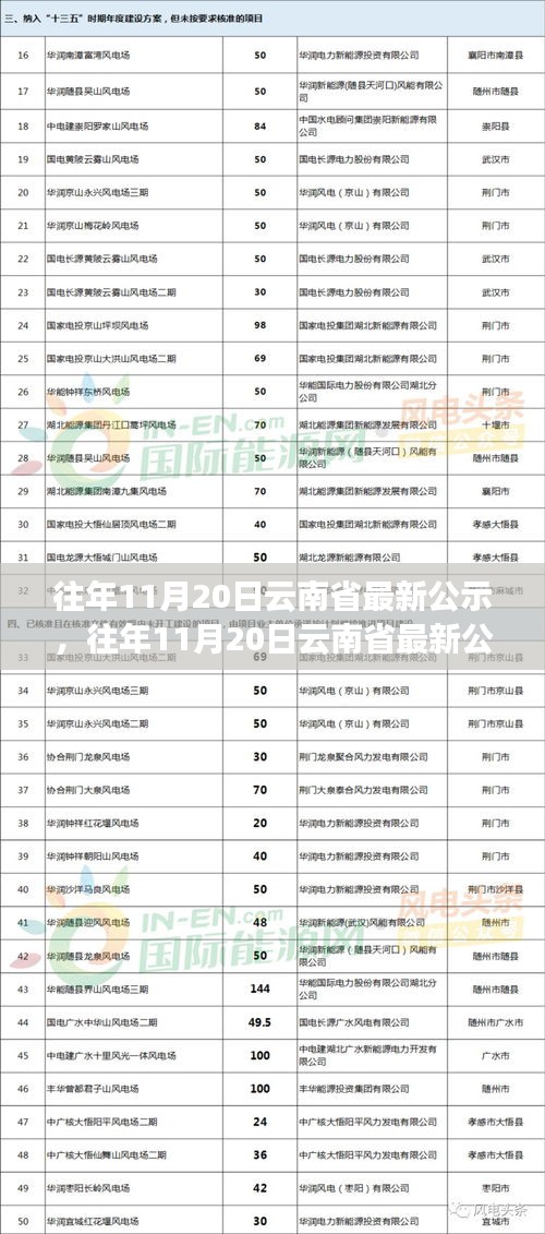 往年11月20日云南省最新公示引發(fā)的熱議與觀點(diǎn)碰撞