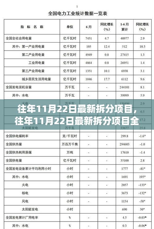 往年11月22日最新拆分項(xiàng)目深度解析，洞悉動(dòng)向，引領(lǐng)未來發(fā)展趨勢