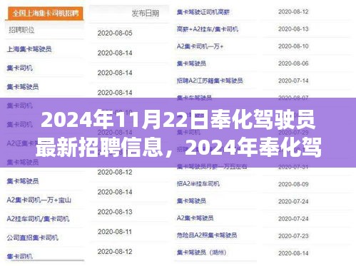 2024年奉化駕駛員最新招聘信息及行業(yè)前景展望