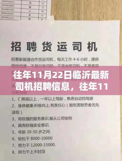 往年11月22日臨沂最新司機招聘信息深度解析及解讀