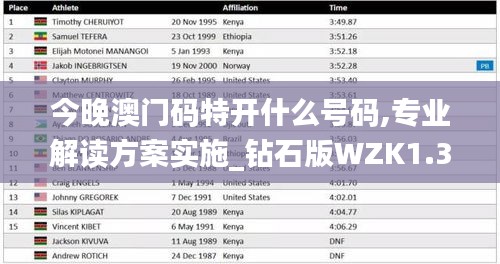 今晚澳門碼特開什么號碼,專業(yè)解讀方案實施_鉆石版WZK1.3