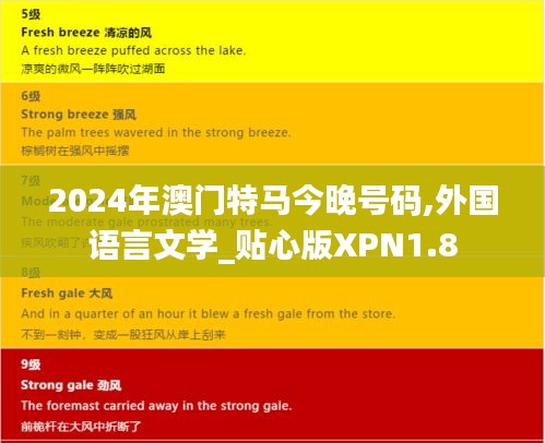 2024年澳門特馬今晚號(hào)碼,外國(guó)語(yǔ)言文學(xué)_貼心版XPN1.8