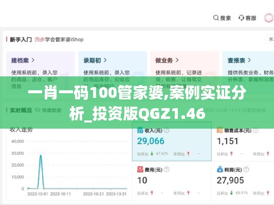 一肖一碼100管家婆,案例實證分析_投資版QGZ1.46