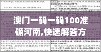 澳門一碼一碼100準(zhǔn)確河南,快速解答方案實踐_抗菌版NDF1.3