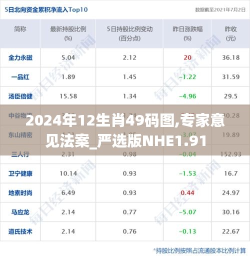 2024年12生肖49碼圖,專家意見法案_嚴(yán)選版NHE1.91