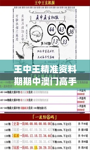 王中王精準(zhǔn)資料期期中澳門高手,目前現(xiàn)象解析描述_快捷版ZZI1.23