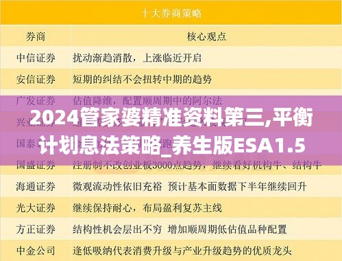 2024管家婆精準資料第三,平衡計劃息法策略_養(yǎng)生版ESA1.56