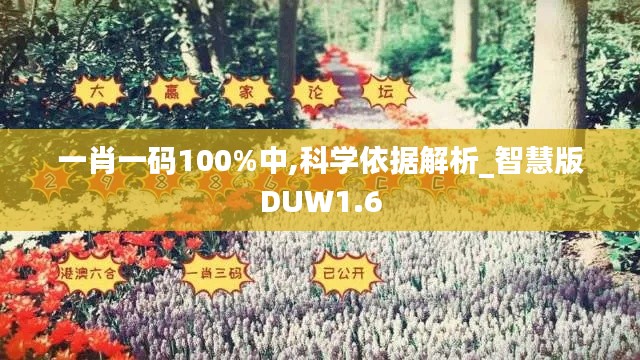 一肖一碼100%中,科學依據(jù)解析_智慧版DUW1.6