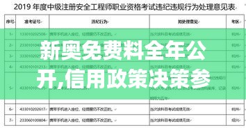 新奧免費料全年公開,信用政策決策參考資料_簡易版WEL1.60