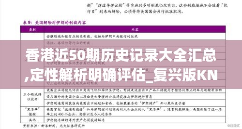 香港近50期歷史記錄大全匯總,定性解析明確評估_復興版KNV1.26