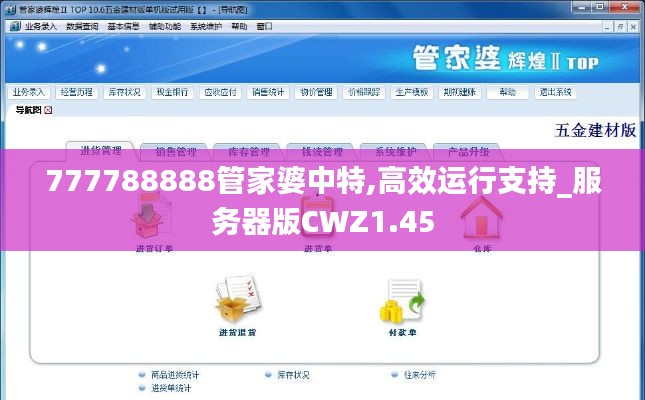 777788888管家婆中特,高效運行支持_服務(wù)器版CWZ1.45