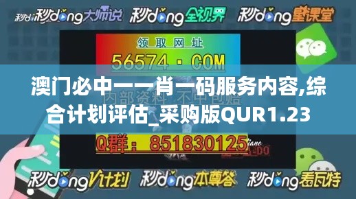 澳門必中一一肖一碼服務(wù)內(nèi)容,綜合計(jì)劃評估_采購版QUR1.23