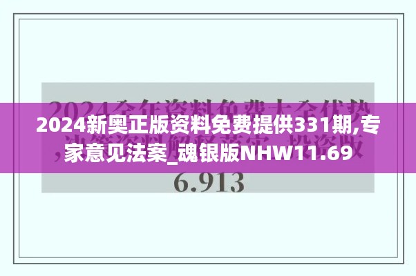 2024新奧正版資料免費(fèi)提供331期,專家意見(jiàn)法案_魂銀版NHW11.69