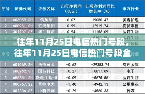 往年11月25日電信熱門(mén)號(hào)段全面解析，特性、體驗(yàn)、對(duì)比及用戶洞察