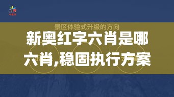 新奧紅字六肖是哪六肖,穩(wěn)固執(zhí)行方案計劃_體驗式版本SKA16.20