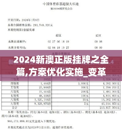 2024新澳正版掛牌之全篇,方案優(yōu)化實(shí)施_變革版VGT13.10