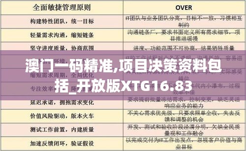 澳門一碼精準,項目決策資料包括_開放版XTG16.83