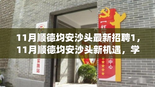 11月順德均安沙頭最新招聘啟航，職場新征程，學(xué)習(xí)變革與自信成長的機(jī)會