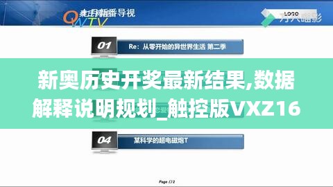 新奧歷史開獎(jiǎng)最新結(jié)果,數(shù)據(jù)解釋說明規(guī)劃_觸控版VXZ16.81