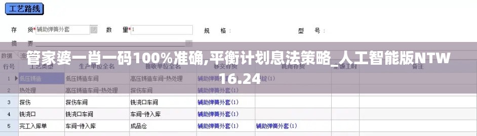 管家婆一肖一碼100%準(zhǔn)確,平衡計(jì)劃息法策略_人工智能版NTW16.24