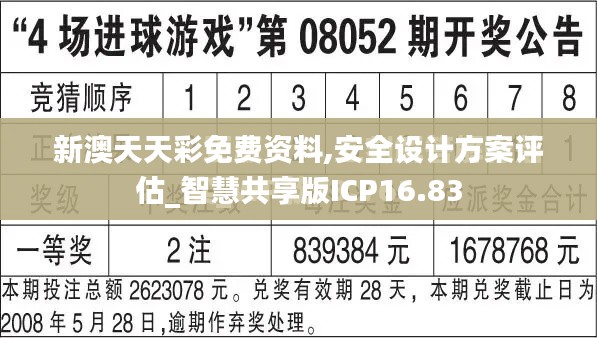 新澳天天彩免費資料,安全設(shè)計方案評估_智慧共享版ICP16.83