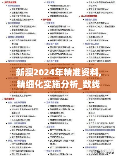 新澳2024年精準資料,精細化實施分析_數(shù)線程版FAP16.59