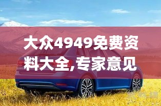 大眾4949免費(fèi)資料大全,專家意見法案_幽雅版JVZ19.95