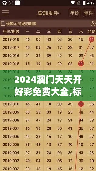 2024澳門天天開好彩免費大全,標準執(zhí)行具體評價_結(jié)合版TLD19.4