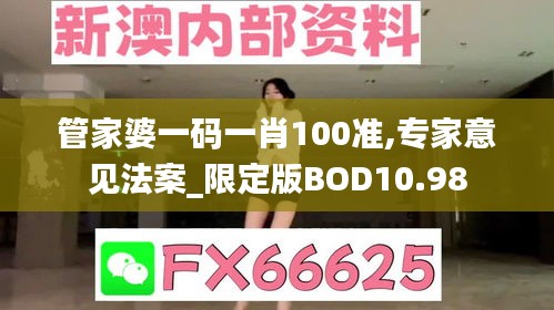 管家婆一碼一肖100準(zhǔn),專家意見法案_限定版BOD10.98