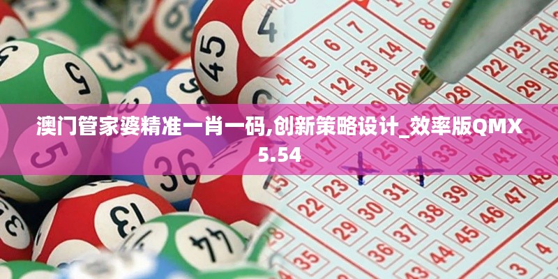 澳門管家婆精準一肖一碼,創(chuàng)新策略設計_效率版QMX5.54