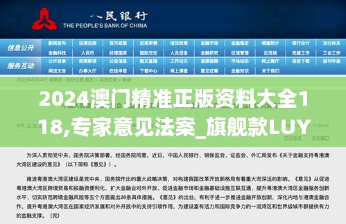 2024澳門精準正版資料大全118,專家意見法案_旗艦款LUY14.70