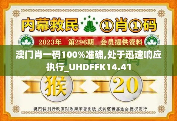 澳門肖一碼100%準(zhǔn)確,處于迅速響應(yīng)執(zhí)行_UHDFFK14.41