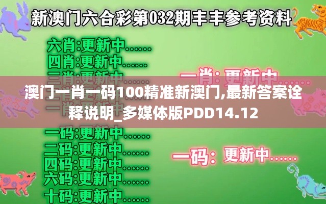 澳門(mén)一肖一碼100精準(zhǔn)新澳門(mén),最新答案詮釋說(shuō)明_多媒體版PDD14.12