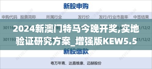 2024新澳門特馬今晚開獎,實(shí)地驗(yàn)證研究方案_增強(qiáng)版KEW5.59