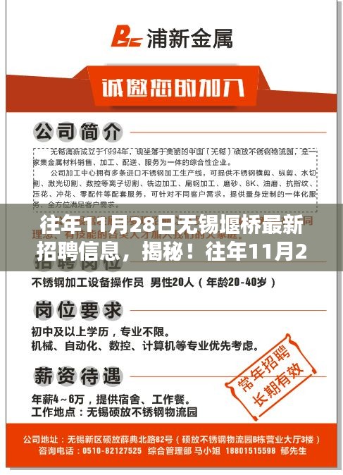 揭秘往年11月28日無錫堰橋招聘內(nèi)幕與隱藏小巷特色小店風(fēng)采！