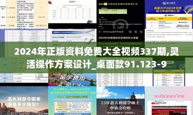 2024年正版資料免費(fèi)大全視頻337期,靈活操作方案設(shè)計(jì)_桌面款91.123-9