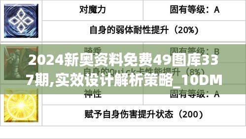 2024新奧資料免費(fèi)49圖庫337期,實(shí)效設(shè)計(jì)解析策略_10DM151.193-2