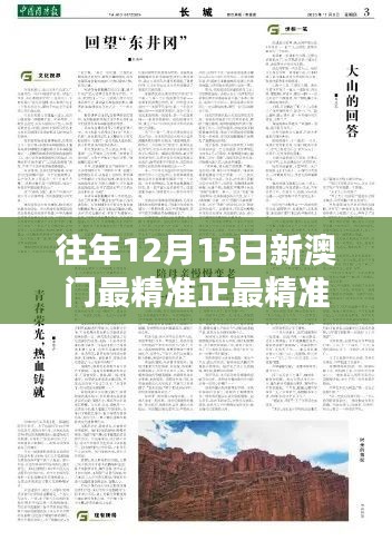 往年12月15日新澳門最精準(zhǔn)正最精準(zhǔn)：歷史性的一刻回望與反思