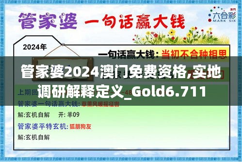 管家婆2024澳門免費(fèi)資格,實(shí)地調(diào)研解釋定義_Gold6.711