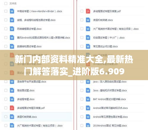 新門內(nèi)部資料精準(zhǔn)大全,最新熱門解答落實_進階版6.909
