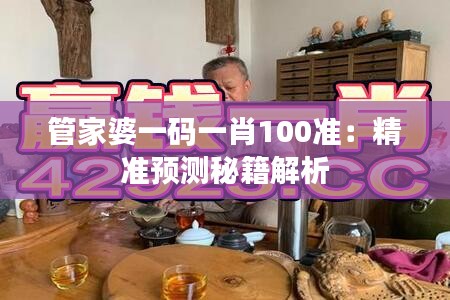 管家婆一碼一肖100準(zhǔn)：精準(zhǔn)預(yù)測(cè)秘籍解析