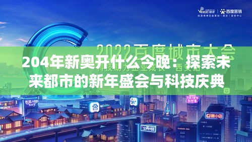 204年新奧開什么今晚：探索未來都市的新年盛會(huì)與科技慶典