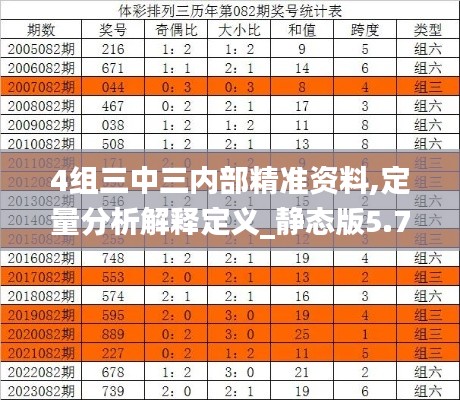 4組三中三內(nèi)部精準資料,定量分析解釋定義_靜態(tài)版5.734