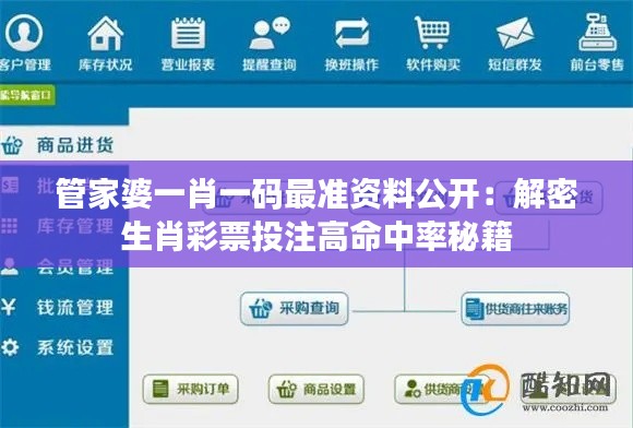 管家婆一肖一碼最準(zhǔn)資料公開：解密生肖彩票投注高命中率秘籍