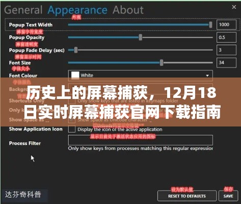 歷史上的屏幕捕獲，實時屏幕捕獲官網(wǎng)下載指南（適合初學者與進階用戶）