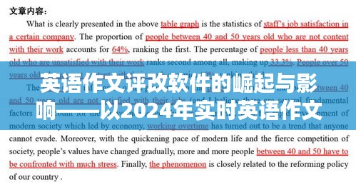 英語(yǔ)作文智能評(píng)改軟件的崛起及其影響——以實(shí)時(shí)英語(yǔ)作文智能評(píng)改系統(tǒng)為例（2024年）