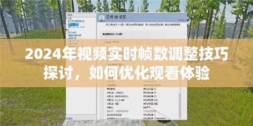 2024年視頻實時幀數(shù)調(diào)整技巧大解析，優(yōu)化觀看體驗指南