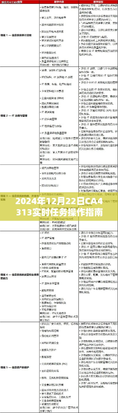 初學(xué)者到進階用戶指南，2024年12月22日CA4313實時任務(wù)操作完全教程